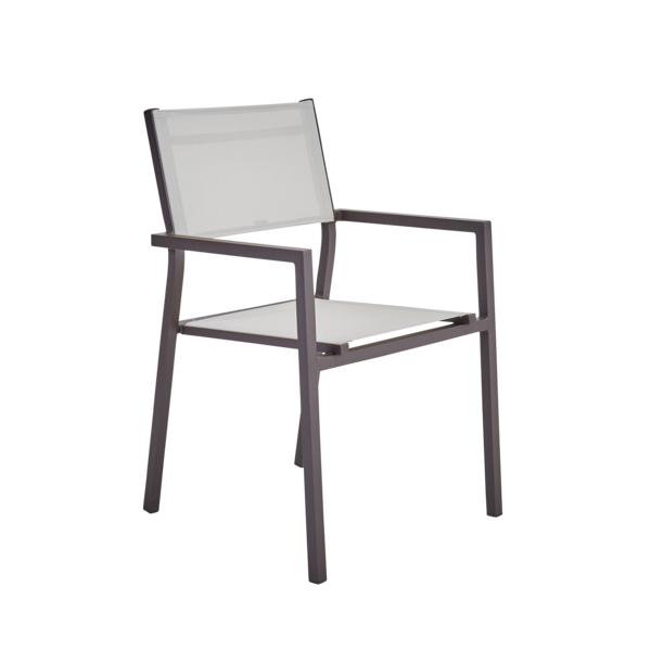 Cadeira Alumínio Orion Alpha II 85x55cm Marrom  Naterial