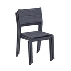 Cadeira Aluminio Orion Beta 85x47x57cm Cinza Escuro Naterial