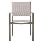 Cadeira Aluminio Orion Beta 85x47x57cm Marrom e Cinza Naterial