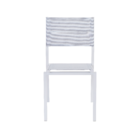 Cadeira Alumínio Orion Beta II 85x57cm  Branco Naterial