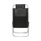 Cadeira Aluminio Prosa 115x57x70 Preta Bel