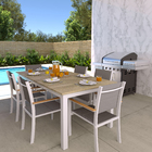 Cadeira Aluminio San Diego 85x55x55cm Branco