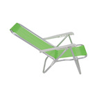 Cadeira Aluminio Sannet 4 Posições Verde