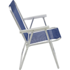 Cadeira Aluminio Sannet Alta  Azul Marinho