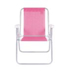 Cadeira Alumínio Sannet Alta Rosa - Mor Cadeira Mor Alumínio