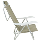 Cadeira Aluminio Sunny 86x57x71 Taupe Bel