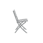 Cadeira Alumínio Xara 46x57cm Cinza Escuro Naterial