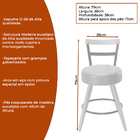 Cadeira Ana Courino Caramelo - Sallar Home