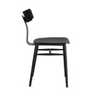 Cadeira Analu Assento E Encosto Em Pp E Estrutura Em Aço Pret