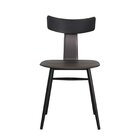 Cadeira Analu Assento E Encosto Em Pp E Estrutura Em Aço Pret