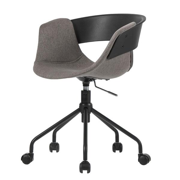 Cadeira Anm6711s Turim Nicole Anima Office Pp Preto Revestida