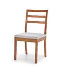 Cadeira Antúrio Linho Cinza E Amêndoa