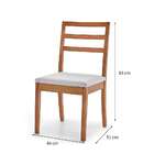 Cadeira Antúrio Linho Cinza E Amêndoa