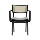 Cadeira Apollo Com Braço Madeira Maciça Encosto Telinha Assen