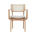 Cadeira Apollo Com Braço Madeira Maciça Encosto Telinha Assen