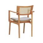 Cadeira Apollo Com Braço Madeira Maciça Encosto Telinha Assen