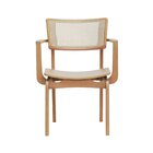 Cadeira Apollo Madeira Maciça Com Braço Encosto Telinha Assen