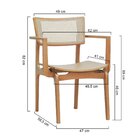 Cadeira Apollo Madeira Maciça Com Braço Encosto Telinha Assen