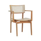 Cadeira Apollo Madeira Maciça Com Braço Encosto Telinha Assen