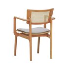 Cadeira Apollo Madeira Maciça Com Braço Encosto Telinha Assen