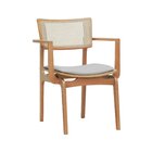 Cadeira Apollo Madeira Maciça Com Braço Encosto Telinha Assen
