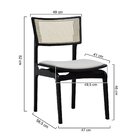 Cadeira Apollo Madeira Maciça Encosto Telinha Assento Anatômi