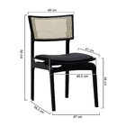 Cadeira Apollo Madeira Maciça Encosto Telinha Assento Anatômi