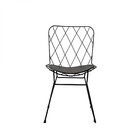 Cadeira Aramada Aço Rotterdam  Preto