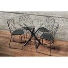 Cadeira Aramada Aço Rotterdam  Preto