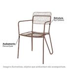 Cadeira Aramada Com Braço 89 Cm - Corten