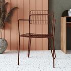 Cadeira Aramada Com Braço 89 Cm - Corten