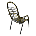 Cadeira Area De Lazer Quintal Amarela E Preta Adulto Luxo Col