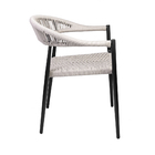 Cadeira Área Externa Alumínio Trancoso Em Trama Corda Náutica