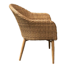 Cadeira Área Externa C/ Almofada Fibra Sintetica E Estrutura