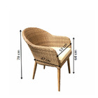 Cadeira Área Externa C/ Almofada Fibra Sintetica E Estrutura