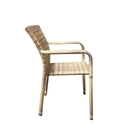 Cadeira Área Externa C/ Braço Fibra Sintetica E Estrutura De