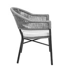 Cadeira Área Externa De Alumínio Bear Com Corda Naútica Grafi