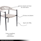 Cadeira Área Externa De Alumínio Carmy Com Corda Naútica Graf