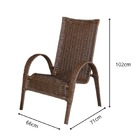 Cadeira Area, Jardim, Quintal Cor Bronze - Kit 2 Peças