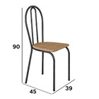 Cadeira Artefamol Dalia Assento Rattan