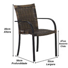 Cadeira Ascoli Em Alumínio Com Pintura Eletrostática Para Áre