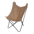 Cadeira Assento Em Canvas Butterfly Or Design Caramelo