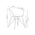 Cadeira Astrid Chocolate Com Nude Drossi