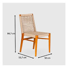 Cadeira Atalaia Com Estrutura De Madeira Cumaru E Corda Náuti