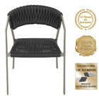 Cadeira Atenas Tricô Náutico E Alumínio Com Proteção Uv Para