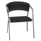 Cadeira Atenas Tricô Náutico E Alumínio Com Proteção Uv Para