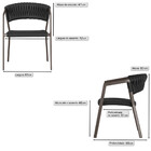 Cadeira Atenas Tricô Náutico E Alumínio Com Proteção Uv Para