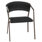 Cadeira Atenas Tricô Náutico E Alumínio Com Proteção Uv Para