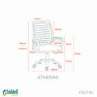 Cadeira Athenas - Preta