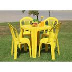 Cadeira Atlântida Economy Sem Braços Amarela Tramontina